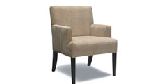 Lounge Chair for healthcareRetirement home furniture.  Espresso Finish standard. Also available in Light & Unfinished.