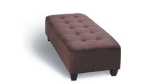 Sofas for healthcare - Ottoman. Espresso leg finish standard. Also available with Light & Unfinished leg.