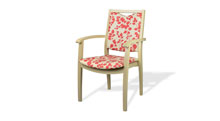 Dining / Activity Chair - Stacking arm chair.  Features an easily removable seat with single turning PVC knob.